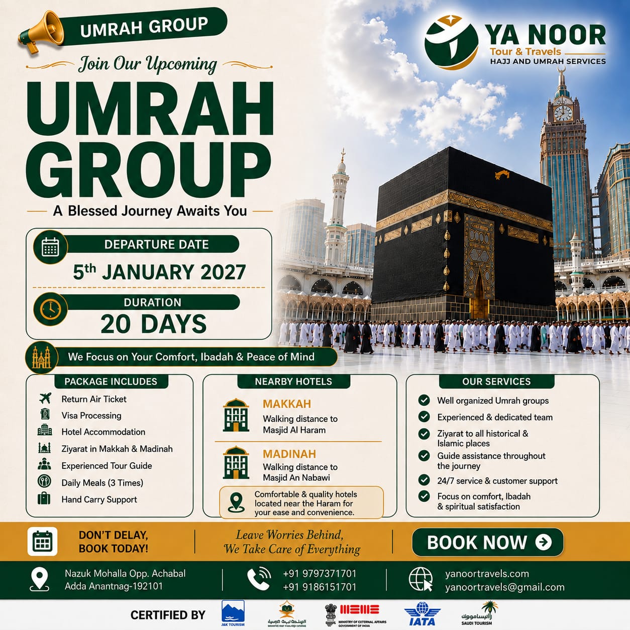 5th Jan Umrah Group